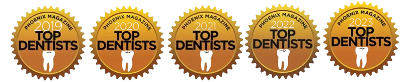 Phoenix Magazine 2021 Top Dentists badge | 24th Street Dental Biltmore,
