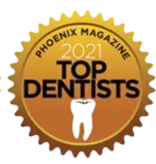 Top Dentists 2021 badge | 24th Street Dental Biltmore